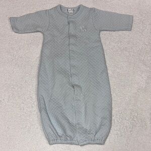 Kissy Kissy Light blue convertible romper gown giraffe 100% cotton small
